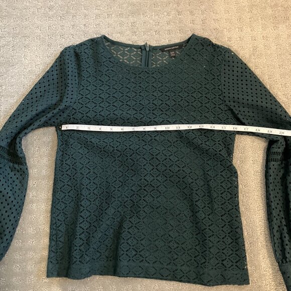 Dark green lace blouse & cami - size S - Picture 8 of 11